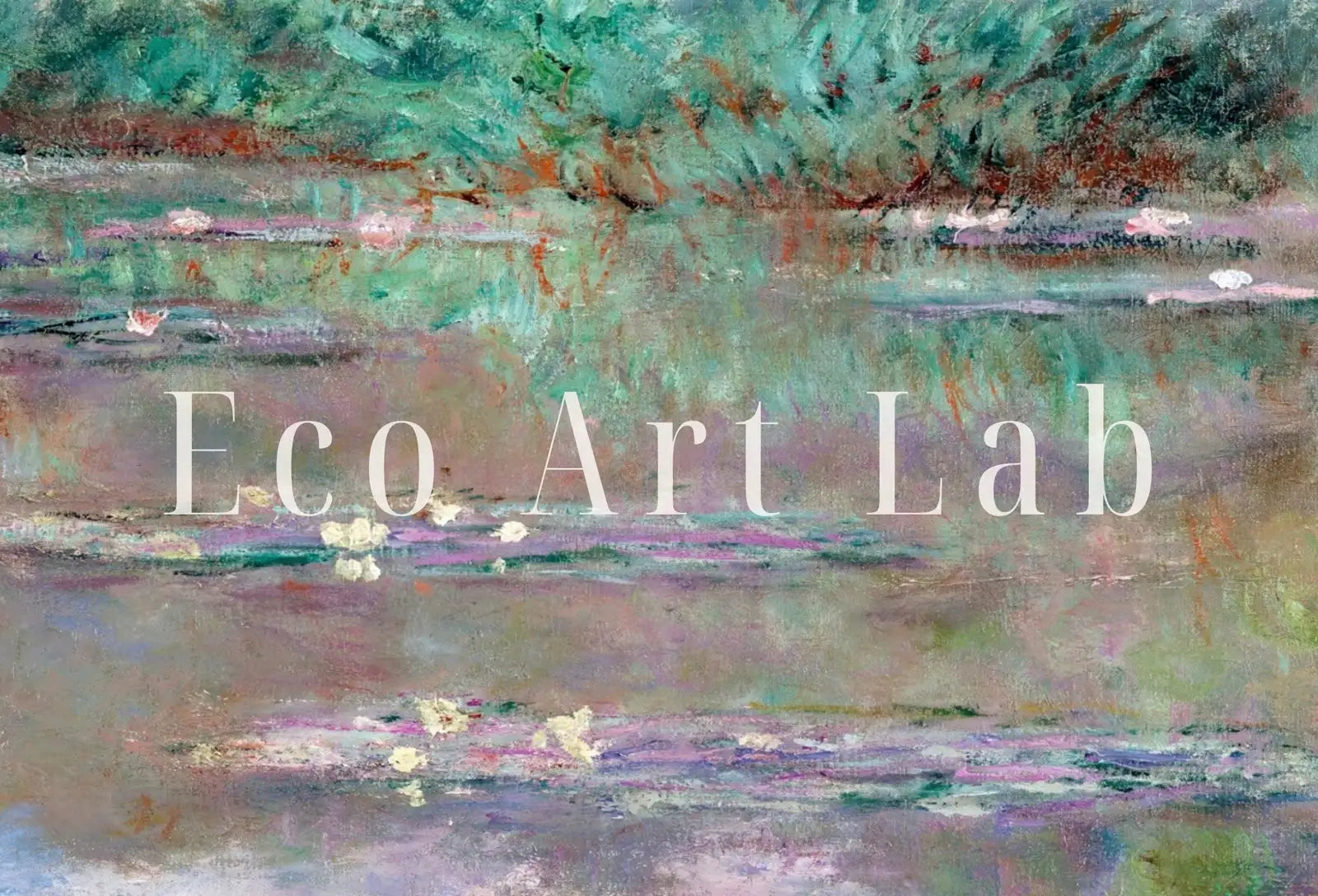 Detail view of artwork from Samsung Frame TV Art 4K Water Lily Pond Famous Claude Monet Painting. Instant Download Botanical Wall Art for the Frame TV. Vintage Wall Art. (variation 1)