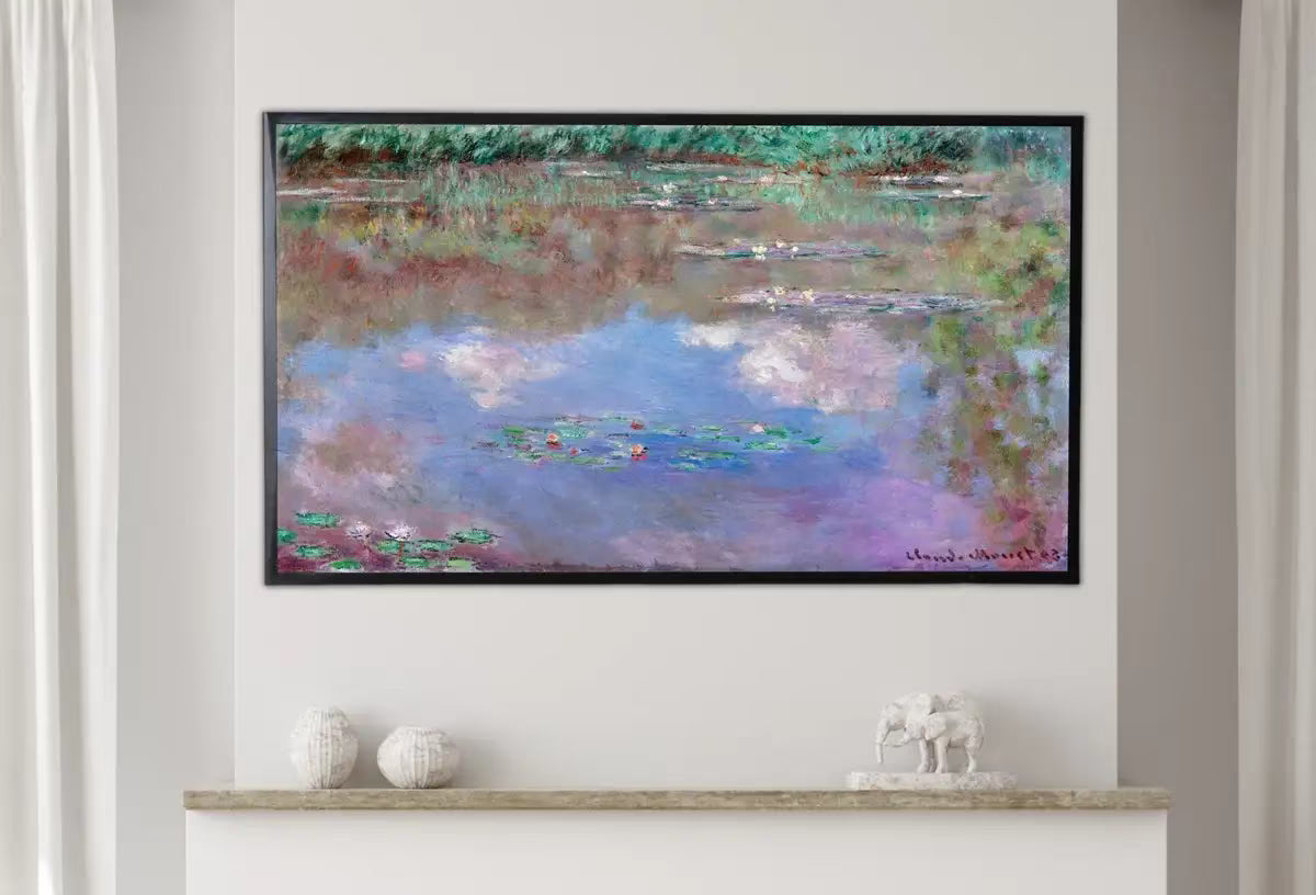 Samsung Frame TV Art 4K Water Lily Pond Famous Claude Monet Painting. Instant Download Botanical Wall Art for the Frame TV. Vintage Wall Art – Frame TV  Art