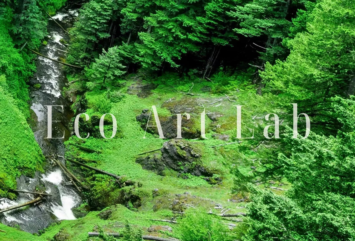 Samsung Frame TV Art 4K Waterfall in Green Forest Photography Art. Instant Download Art for TV. Colorful Frame TV Art. Nature Wall Art – Frame TV  Art