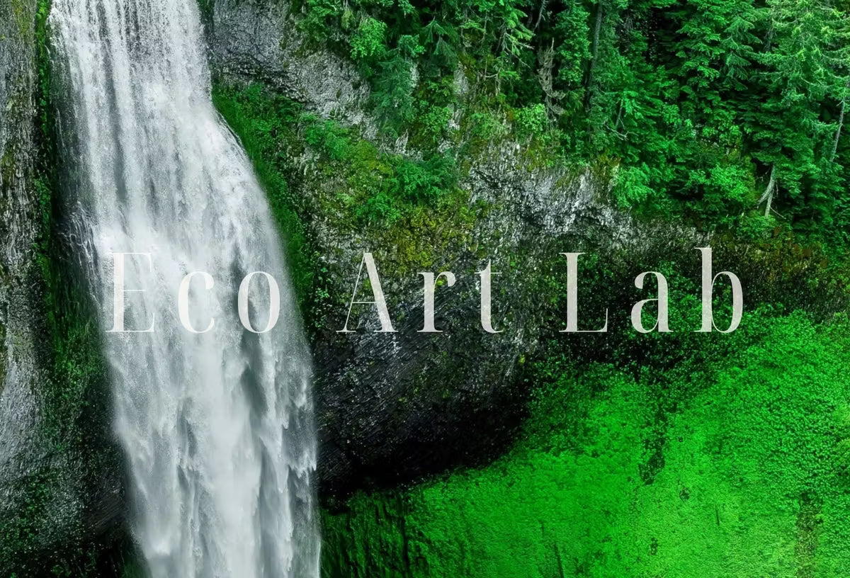 Samsung Frame TV Art 4K Waterfall in Green Forest Photography Art. Instant Download Art for TV. Colorful Frame TV Art. Nature Wall Art – Frame TV  Art