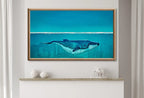 Detail view of artwork from Samsung Frame TV Art 4K Whale Painting Underwater City Fantasy Art. Instant Download Fairytale Whale Art. Digital Painting Art for Frame TV. (variation 1)