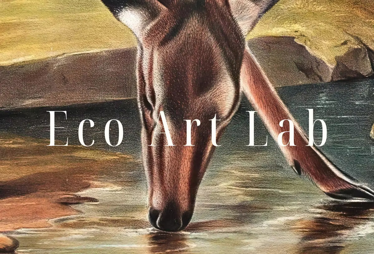 Samsung Frame TV Art 4K White-tailed Deer Vintage Painting. Instant Download Nature Animal Art for Samsung Frame TV. Deer Art for TV – Frame TV  Art