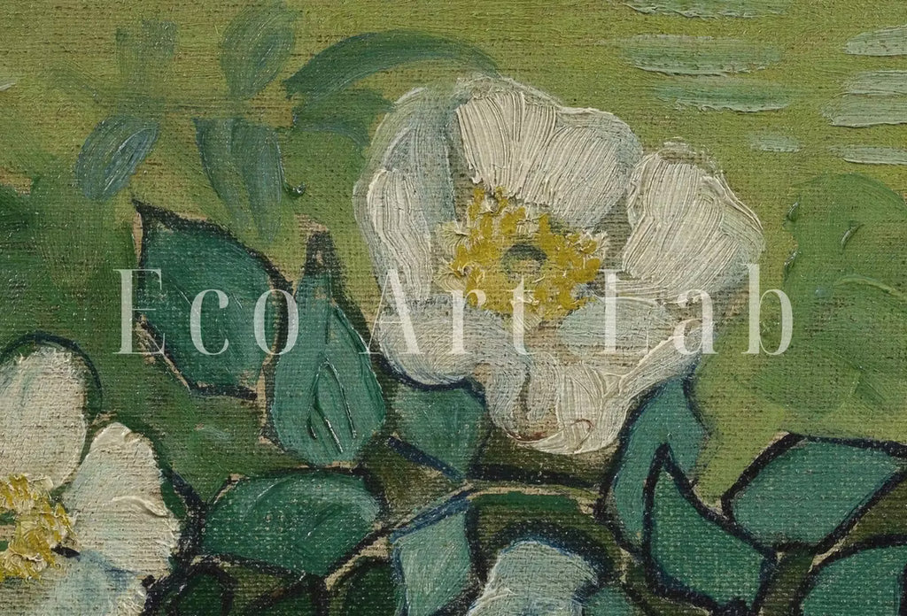 Samsung Frame TV Art 4K Wild Roses Famous Painting by Vincent van Gogh. Instant Download van Gogh Art for Frame TV. Vintage Wall Art – Frame TV  Art