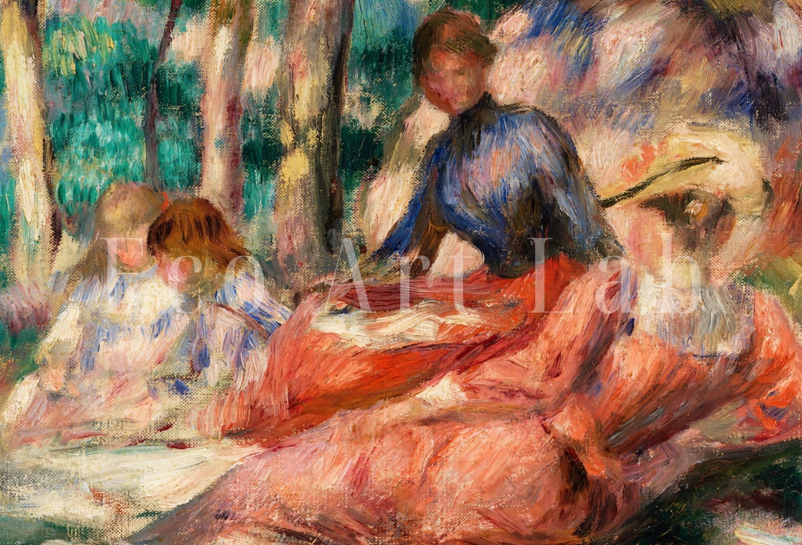Included artwork preview showing first selection of artworks from Samsung Frame TV Art 4K Woman in Garden by Auguste Renoir. Famous Antique Oil Painting. Landscape Vintage Impressionist Art for Frame TV.