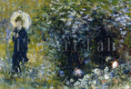 Included artwork preview showing first selection of artworks from Samsung Frame TV Art 4K Woman with Parasol in Garden by Auguste Renoir. Famous Antique Oil Painting. Landscape Vintage Art for Frame TV.