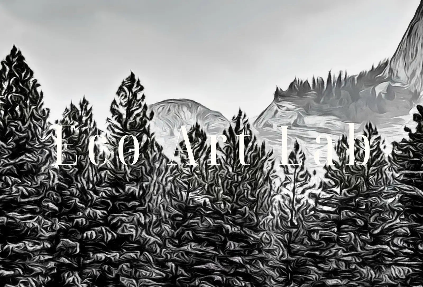 Detail view of artwork from Samsung Frame TV Art 4K Yosemite National Park Mountain Digital Painting. Instant Download Black and White Art for TV. Nature Wall Art. (variation 1)