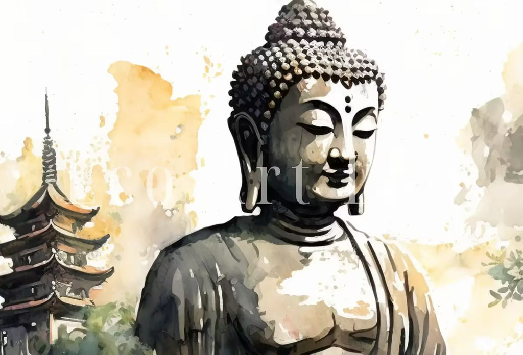 Samsung Frame TV Art 4K Zen Wall Art. Buddha Meditating Statue. Buddhism Spiritual Art.  for Samsung Frame. Frame TV Art – Frame TV  Art