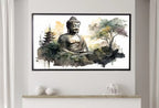 Samsung Frame TV Art 4K Zen Wall Art. Buddha Meditating Statue. Buddhism Spiritual Art.  for Samsung Frame. Frame TV Art – Frame TV  Art