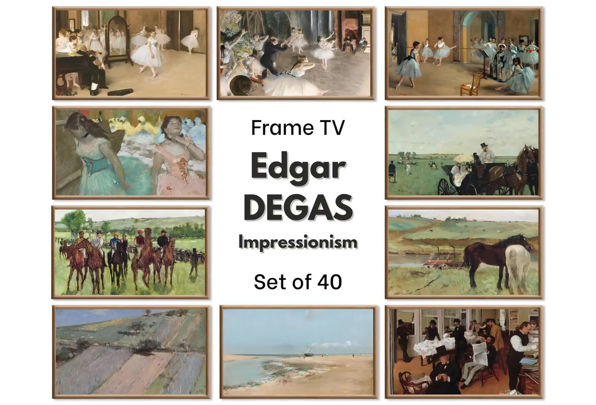Samsung Frame TV Art | Edgar Degas Impressionist Dance Ballet & Horse Art | 4K Instant Download Vintage Art Set for the Frame TV – Frame TV Art Set