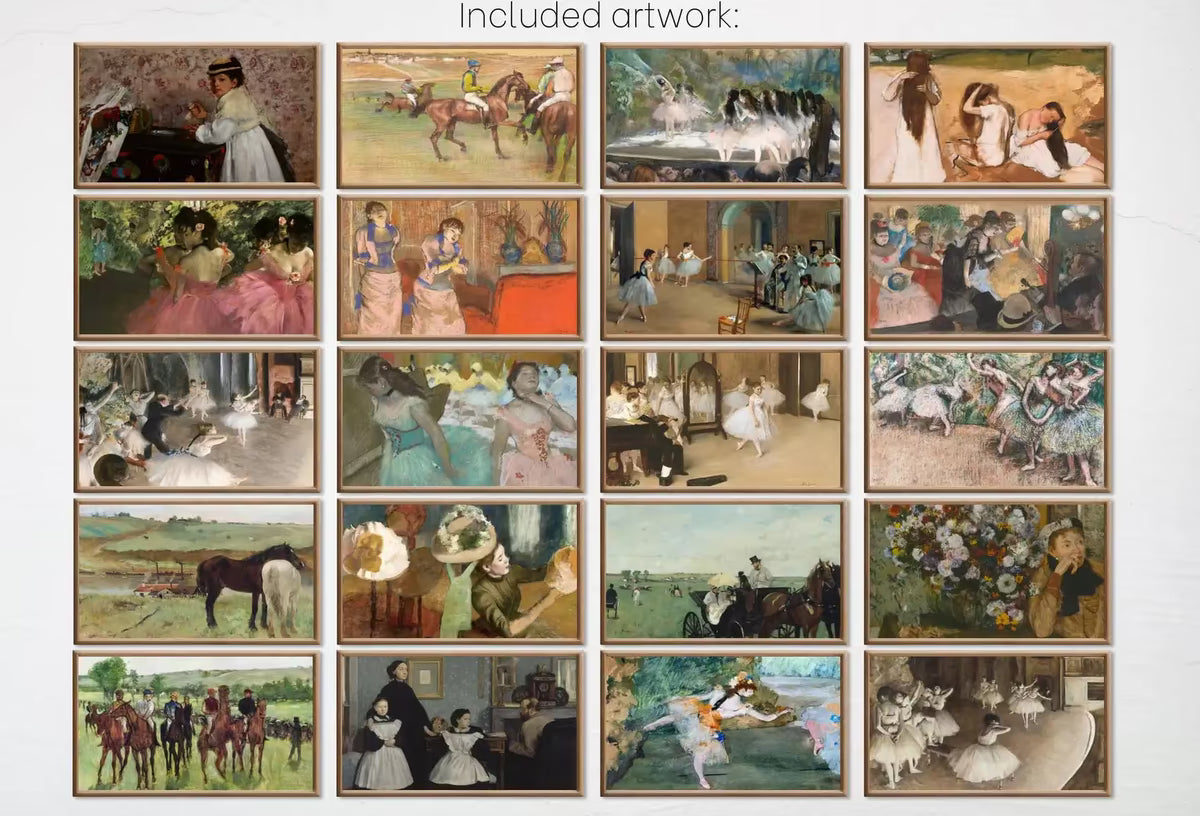 Samsung Frame TV Art | Edgar Degas Impressionist Dance Ballet & Horse Art | 4K Instant Download Vintage Art Set for the Frame TV – Frame TV Art Set