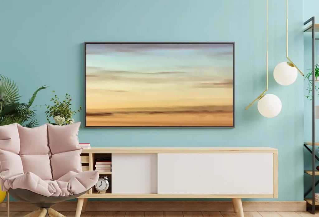 Detail view of artwork from Samsung Frame TV Art, Evening Colors Abstract, Samsung Art TV, Digital Download for Samsung Frame, Digital Download, Frame TV Art. (variation 2)