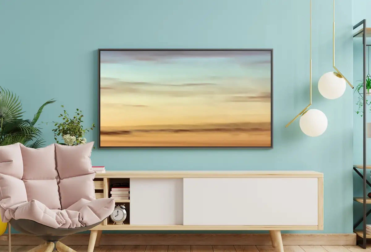 Detail view of artwork from Samsung Frame TV Art, Evening Colors Abstract, Samsung Art TV, Digital Download for Samsung Frame, Digital Download, Frame TV Art. (variation 2)