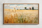 Samsung Frame TV Art | Wheat Field | Landscape Oil Painting | Vintage Country Landscape Art | Vintage Landscape | Digital Wall Art – Frame TV  Art