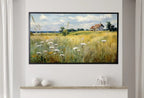 Samsung Frame TV Art | Wildflower Field | Meadow Landscape Painting | Vintage Art | Country Field Wall Art |  – Frame TV  Art
