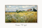 Samsung Frame TV Art displayed on Samsung Frame TV on a living room wall. (variation 6)