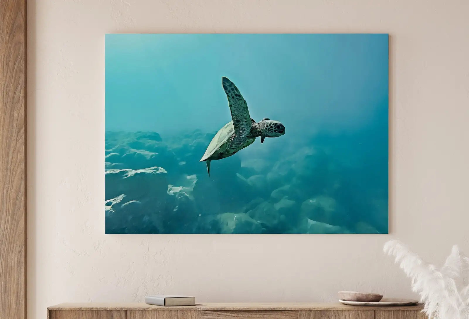 Second included artwork preview from Sea Turtle Wall Art Ocean Wall Decor. Instant Download Printable Wall Art. Beach Coastal Wall Art. Nautical Wall Decor. Animal Art. featuring various scenes.