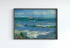 Seascape with Boats. Vincent van Gogh Printable Famous Art Print. Instant Download van Gogh Print. Vintage Nautical Painting. Fine Art Print – Printable Wall Art