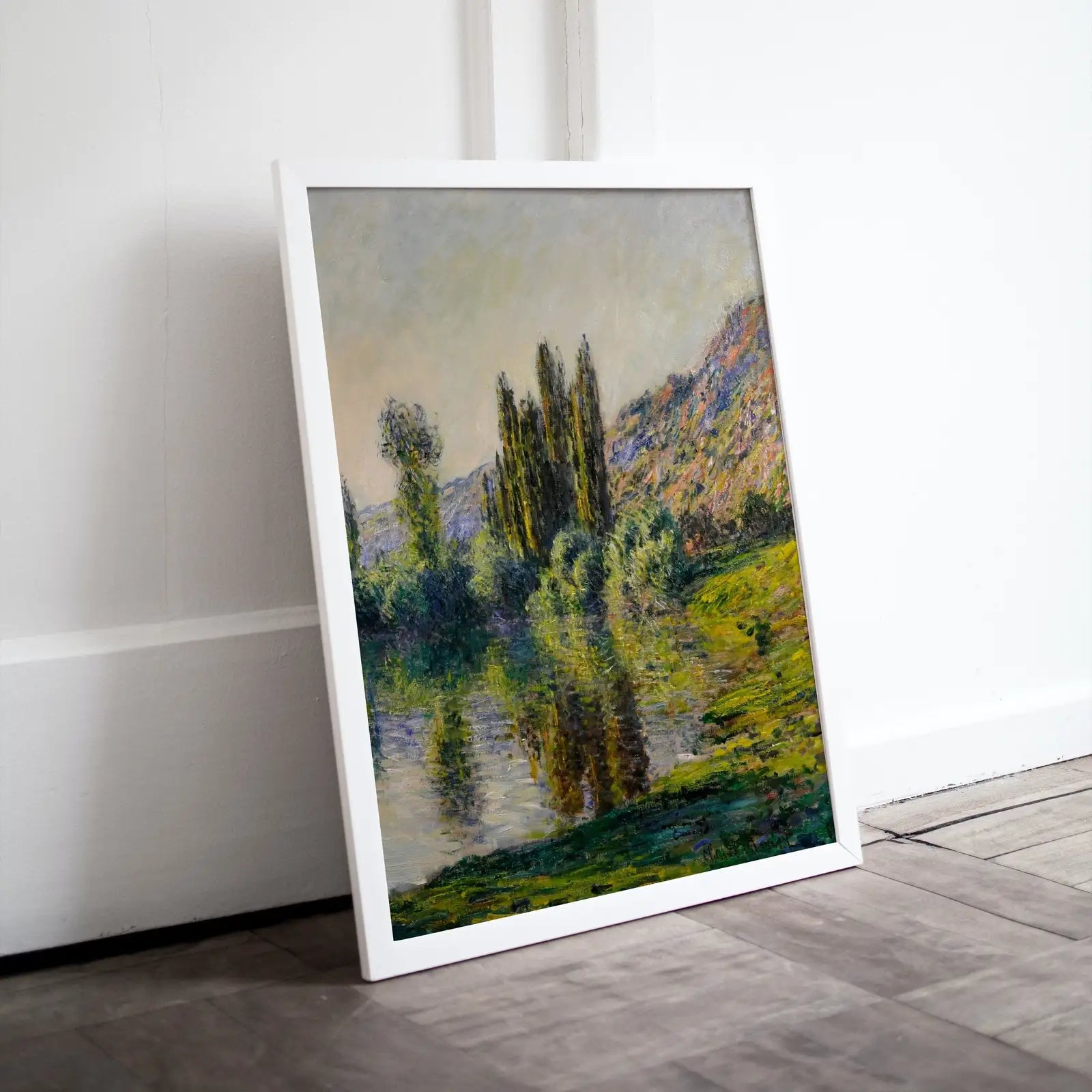 La Seine à Vétheuil - Peinture célèbre de Claude Monet. Téléchargement instantané pour la décoration murale vintage. Impression murale de paysage Monet. Décoration vintage.