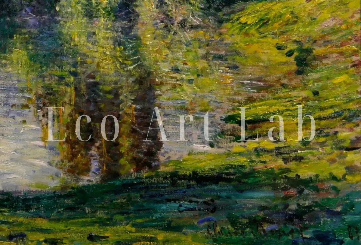 La Seine à Vétheuil - Peinture célèbre de Claude Monet. Téléchargement instantané pour la décoration murale vintage. Impression murale de paysage Monet. Décoration vintage.