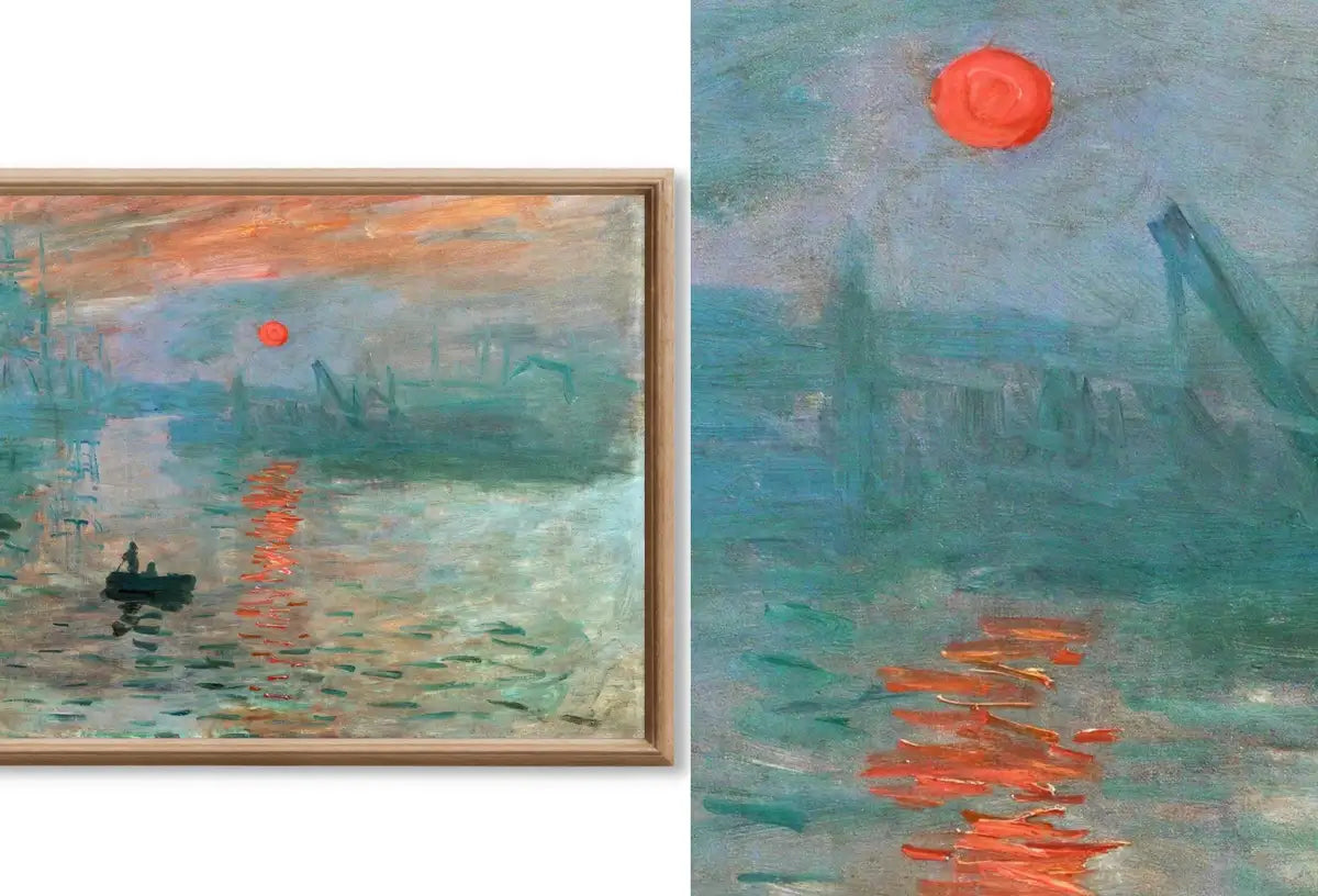 Detail view of artwork from Set of 10 Samsung Frame TV 4K Art. Famous Impressionist Paintings Collection #2. Van Gogh. Monet. Pissarro Instant Download Frame TV Art Set.