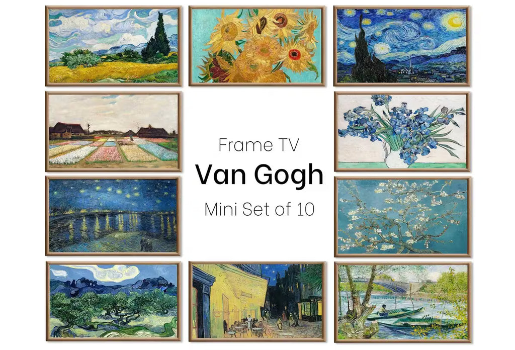 Set of 10 Samsung Frame TV 4K Art. Ultimate Van Gogh Famous Paintings Collection. Vincent Van Gogh Art Set. Instant Download Frame TV Art – Frame TV Art Set