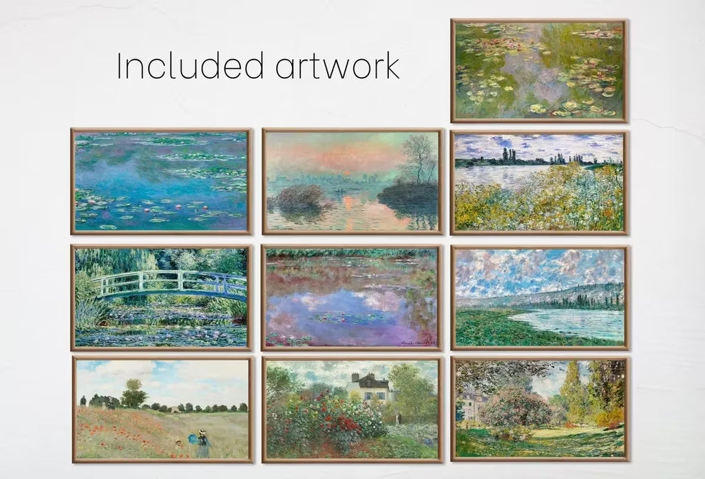 Set of 10 Samsung Frame TV Art 4K. Ultimate Claude Monet Famous Paintings Collection. Claude Monet Art Set Instant Download Frame TV Art – Frame TV Art Set