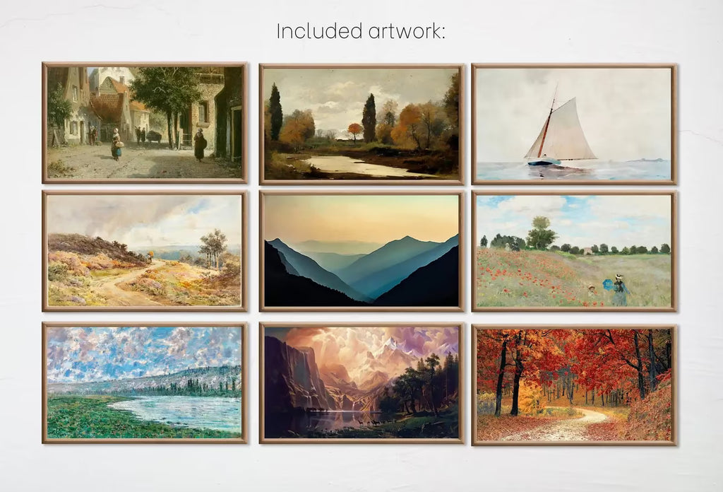 Set of 15 Samsung Frame TV 4K Art. Best Sellers Paintings & Digital Art Ultimate Collection. TV Art Set. Instant Download Frame TV Art – Frame TV Art Set