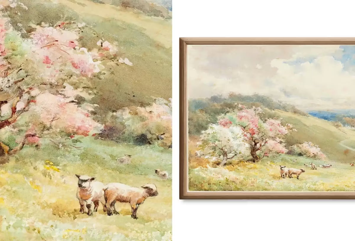 Set of 15 Samsung Frame TV 4K Art. Spring Wall Art