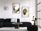 Set of 2 Modern Minimalist Abstract Printable Wall Art. Black & Beige Wabi Sabi Abstract Prints, Zen Gallery Wall, Neutral Japandi Wall Art – Printable Wall Art Set (Digital Download) – Digital Download