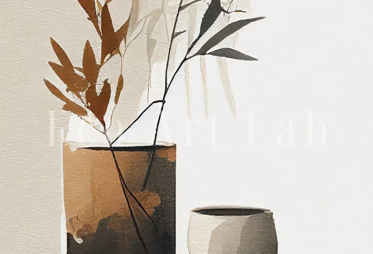 Set of 2 Modern Minimalist Abstract Printable Wall Art. Brown & Beige Wabi Sabi Abstract Prints. Zen Gallery Wall. Neutral Japandi Wall Art – Printable Wall Art Set