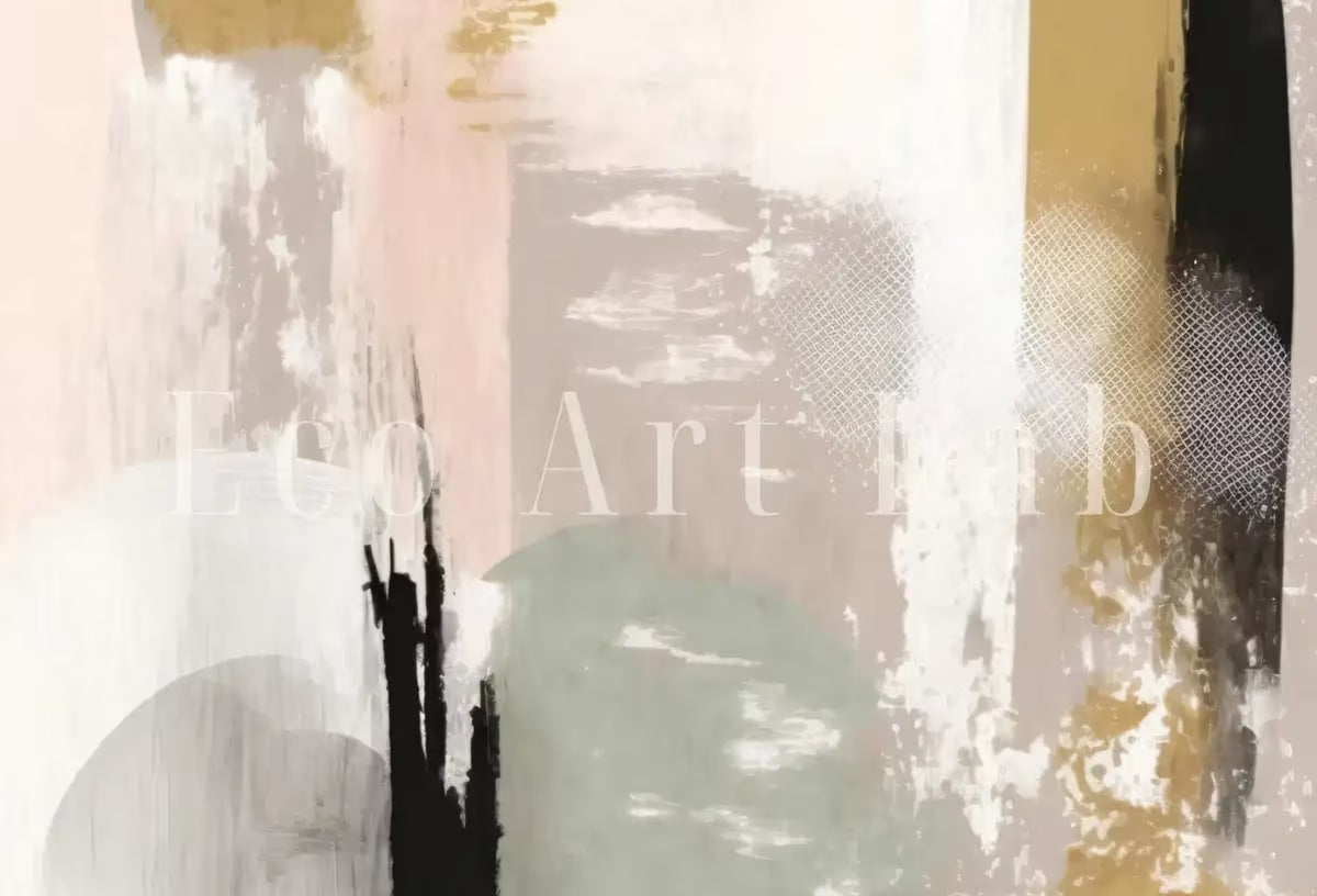 Set of 2 Modern Neutral Abstract Printable Wall Art. Black and Beige Minimalist Abstract Prints. Neutral Gallery Wall, Japandi Wall Decor – Printable Wall Art Set