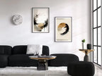 Set of 2 Modern Neutral Abstract Printable Wall Art. Black & Beige Wabi Sabi Abstract Prints, Minimalist Zen Gallery Wall, Japandi Wall Art – Printable Wall Art Set