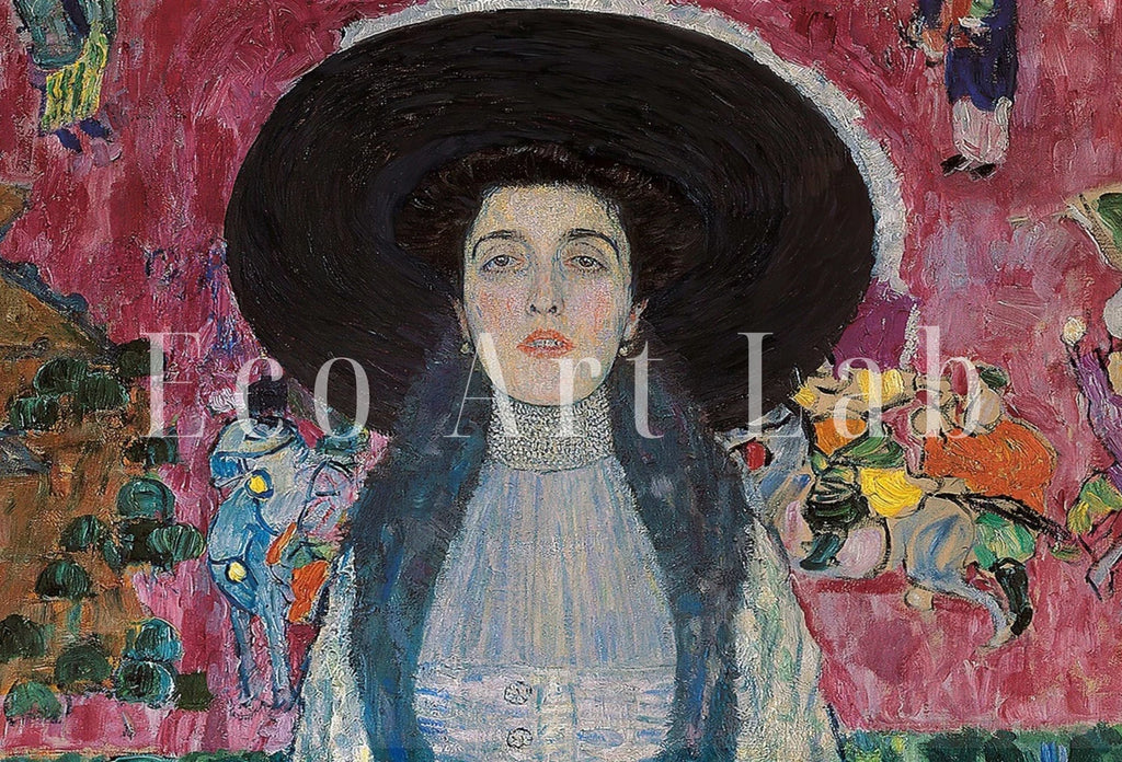Included artwork preview showing first selection of artworks from Set of 2 Prints Gustav Klimt Famous Portraits of Adele. Instant Download. Woman Paintings Gustav Klimt Prints. 2 Piece Vintage Fine Art.