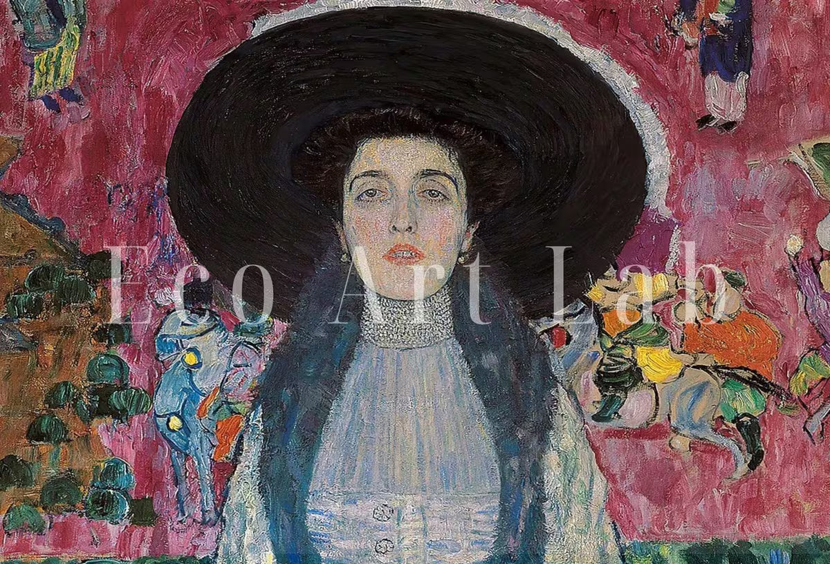 Set of 2 Prints Gustav Klimt Famous Portraits of Adele. Instant Download. Woman Paintings Gustav Klimt Prints. 2 Piece Vintage Fine Art – Printable Wall Art Set