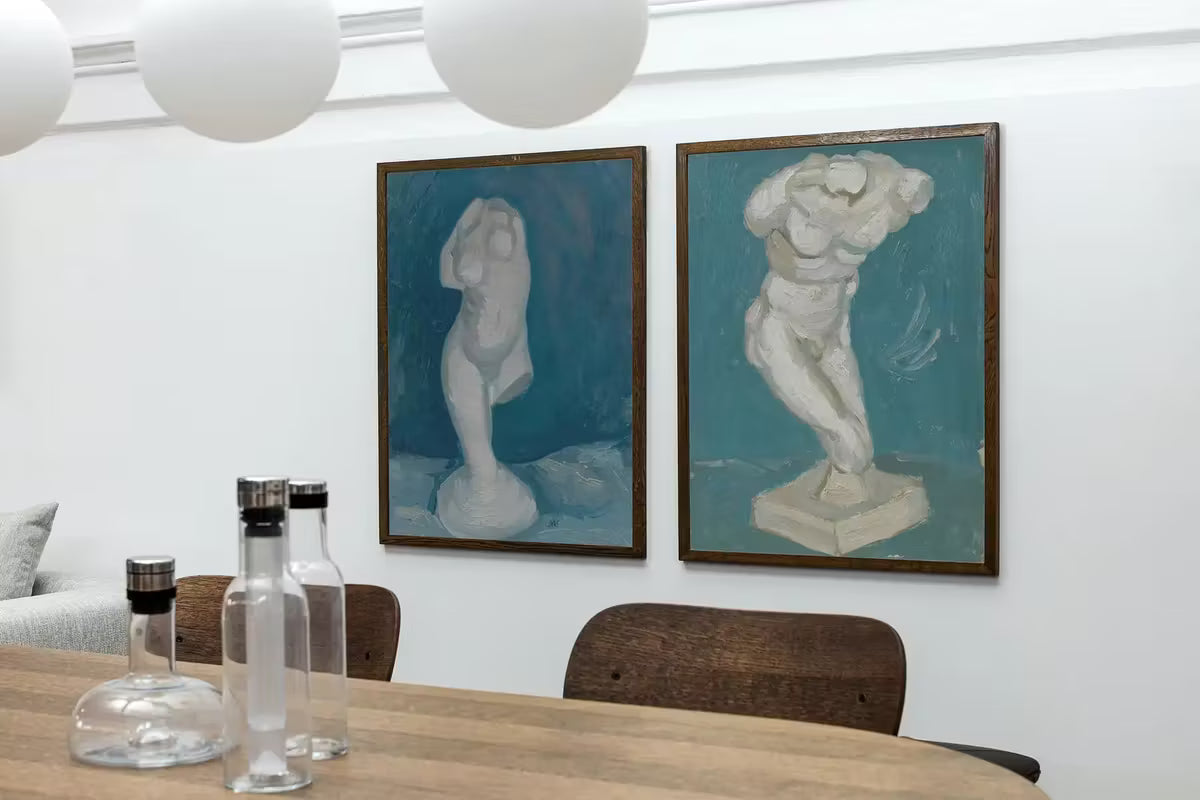 Set of 2 Prints Vincent van Gogh Female & Male Torso Sculptures Painting Printable Art. Instant Download van Gogh 2 Piece Vintage Fine Art – Printable Wall Art Set