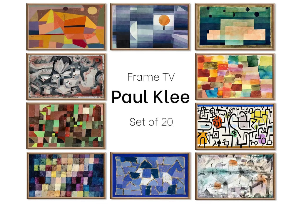 Set of 20 Samsung Frame TV 4K Art. Ultimate Paul Klee Famous Paintings Collection. Abstract Paul Klee Art Set. Instant Download Frame TV Art – Frame TV Art Set