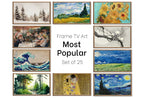 Ensemble de 25 œuvres d’art 4K pour Samsung Frame TV. Collection Ultime des peintures et arts numériques les plus populaires. Ensemble d’art pour TV. Téléchargement instantané, art pour Frame TV.