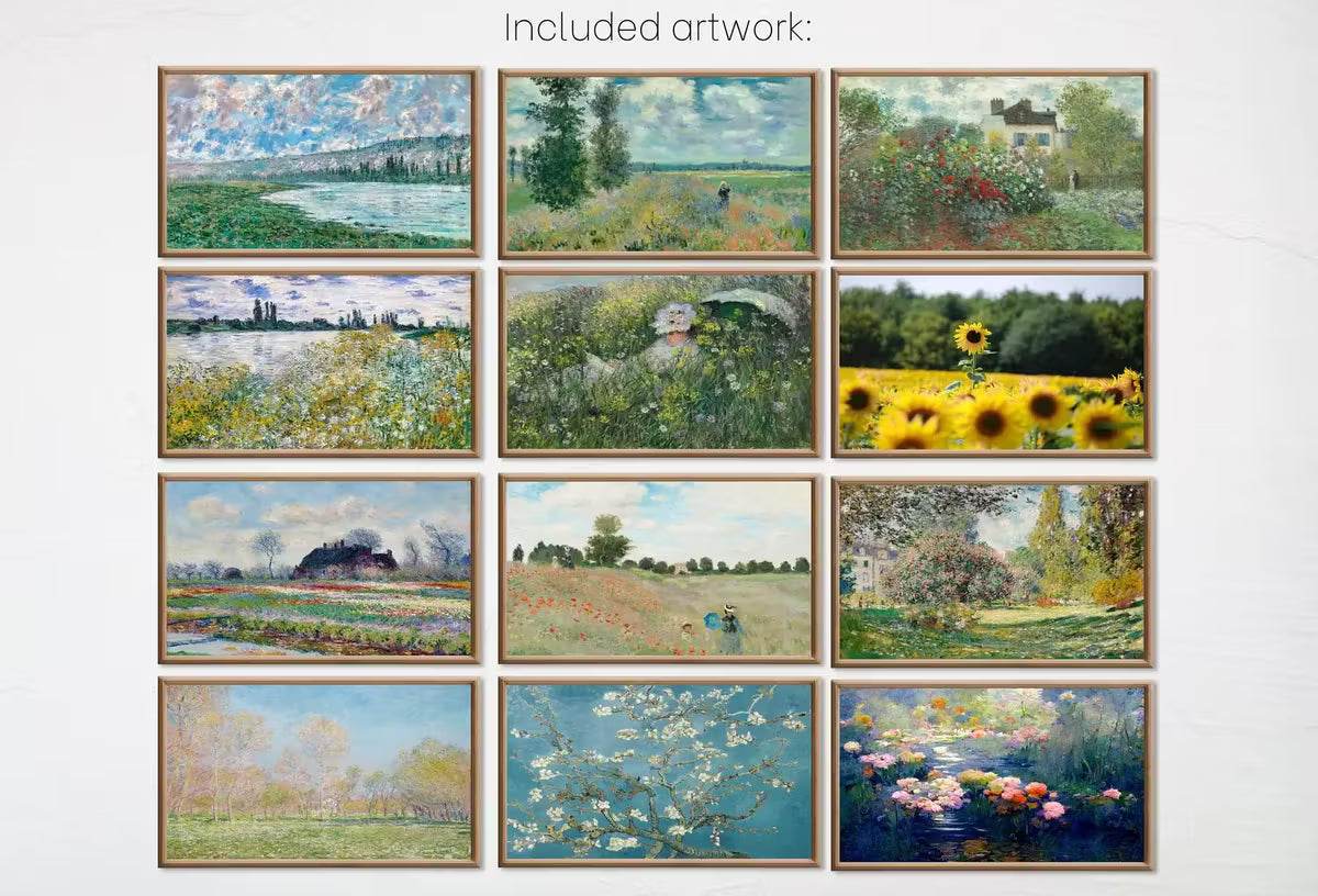 Set of 25 Samsung Frame TV 4K Art. Spring Wall Art Nature Digital Collection. Vintage Spring Decor TV Art Set. Instant Download Frame TV Art – Frame TV Art Set