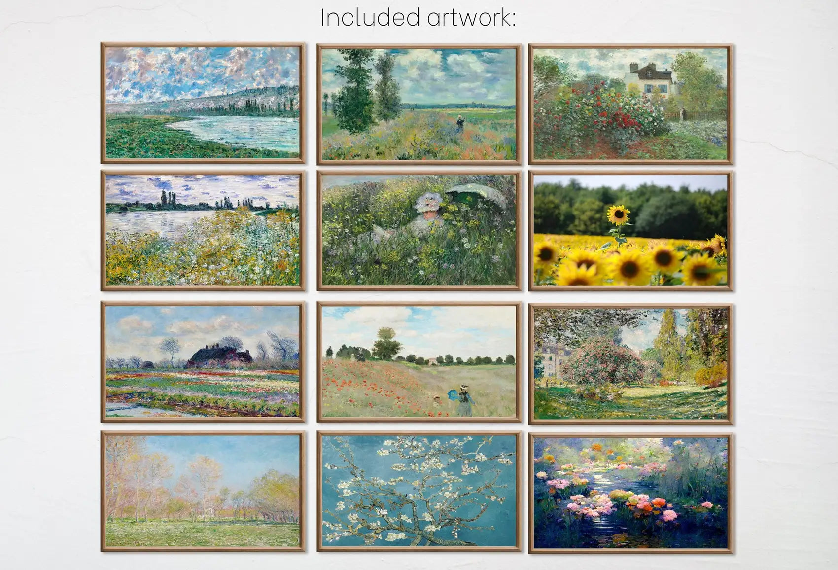 Ensemble de 25 arts Samsung Frame TV 4K - Collection numérique d’art mural de printemps. Décor de printemps vintage, ensemble d’art TV, téléchargement immédiat.
