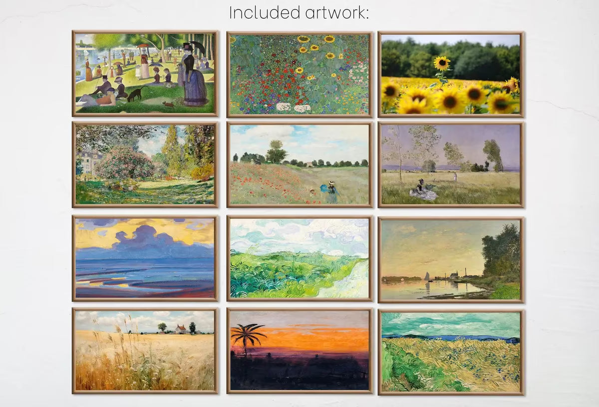Set of 25 Samsung Frame TV 4K Art. Summer Wall Art Nature Digital Collection. Vintage Summer Decor TV Art Set. Instant Download Frame TV Art – Frame TV Art Set