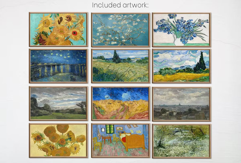 Set of 25 Samsung Frame TV 4K Art. Ultimate Van Gogh Famous Paintings Collection. Vincent Van Gogh Art Set. Instant Download Frame TV Art – Frame TV Art Set