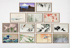 Included artwork preview showing first selection of artworks from Set of 25 Samsung Frame TV 4K Art. Vintage Japanese Paintings Collection. Antique Japanese Art Set. Instant Download Japanese Frame TV Art.