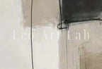 Detail view of artwork from Set of 3 Modern Neutral Abstract Printable Wall Art. Black and Beige Minimalist Abstract Prints. Neutral Gallery Wall, Japandi Wall Decor.. (variation 2)