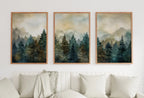 Included artwork preview showing first selection of artworks from Set of 3 Prints. Mountain Wall Art. Gallery Wall Set. Watercolor Mountain Prints. 3 Piece Wall Art. Landscape Print Set. Modern Home Decor.