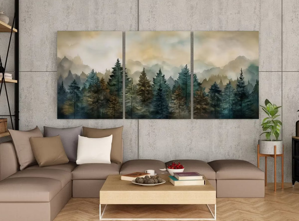 Set of 3 Prints. Mountain Wall Art. Gallery Wall Set. Watercolor Mountain Prints. 3 Piece Wall Art. Landscape Print Set. Modern Home Decor – Printable Wall Art Set