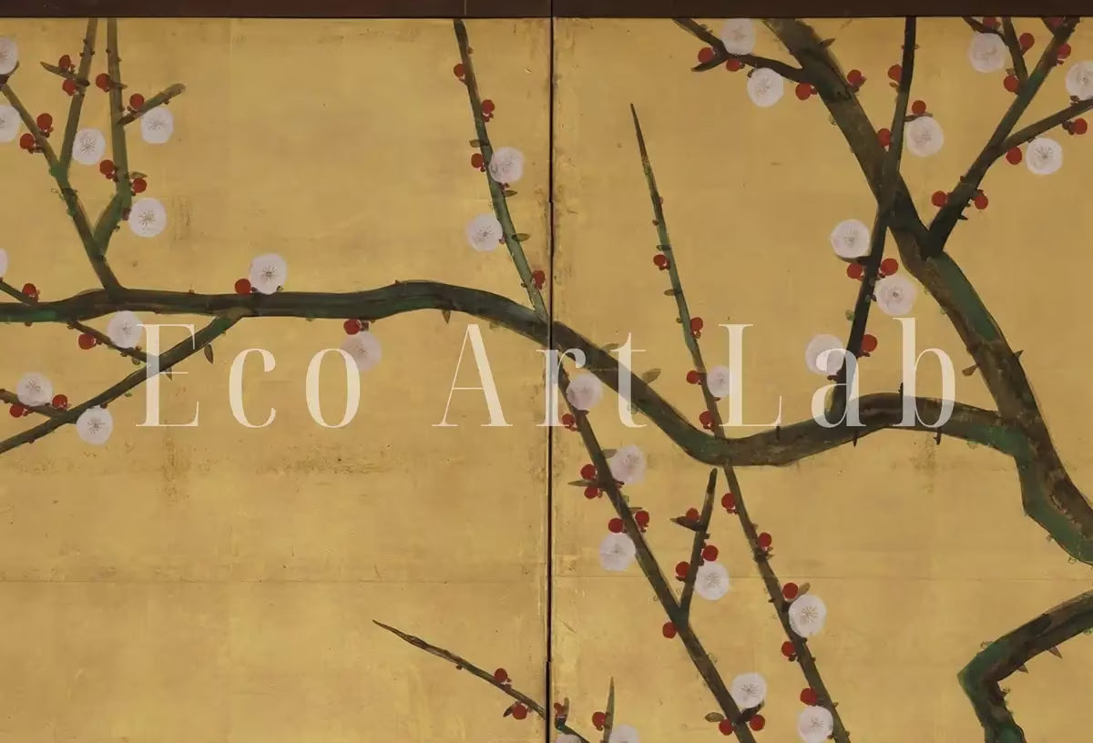 Set of 3 Prints. Plum Trees. 3 Piece Wall Art. Japanese Print Set. Botanical Vintage Wall Art. Gallery Wall Set. Minimalist Home Decor – Printable Wall Art Set