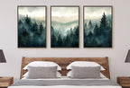 Included artwork preview showing first selection of artworks from Set of 3 Prints. Watercolor Mountain Prints. Landscape Print Set. Mountain Wall Art. Gallery Wall Set. 3 Piece Wall Art. Modern Home Decor.