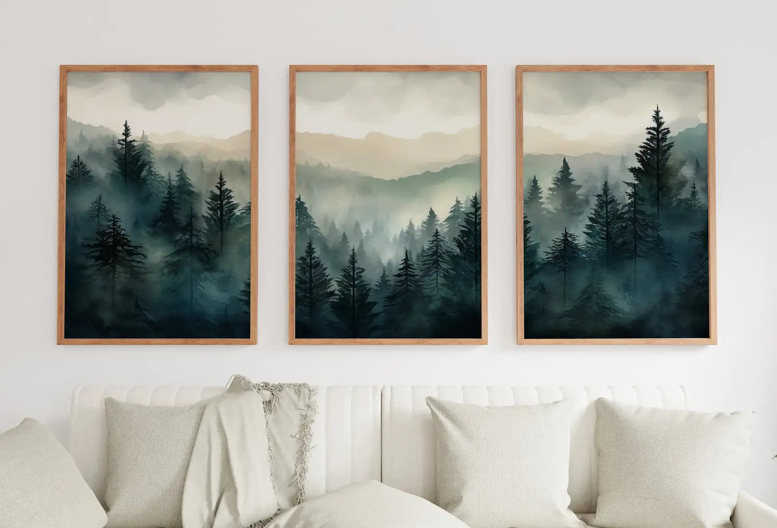 Set of 3 Prints. Watercolor Mountain Prints. Landscape Print Set. Mountain Wall Art. Gallery Wall Set. 3 Piece Wall Art. Modern Home Decor – Printable Wall Art Set (Digital Download)