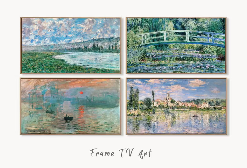 Set of 4 Samsung Frame TV Art 4K. Claude Monet Famous Paintings Collection. Claude Monet Art Set. Instant Download. Vintage Frame TV Art #3 – Frame TV Art Set