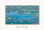Detail view of artwork from Set of 4 Samsung Frame TV Art 4K. Claude Monet Famous Paintings Collection. Water Lilies Monet Art Set. Instant Download. Frame TV Art #2. (variation 2)